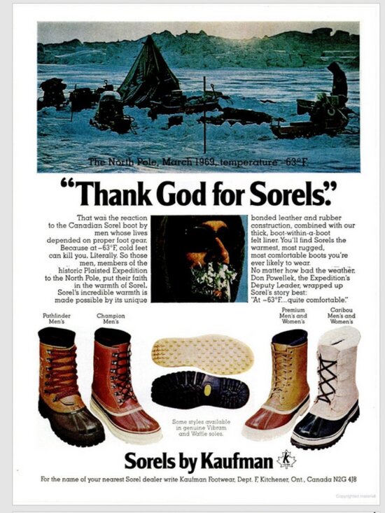 80s/90s - Sorels by Kaufman - Caribou Boots - Vibram Soles - Made in Canada main image 14